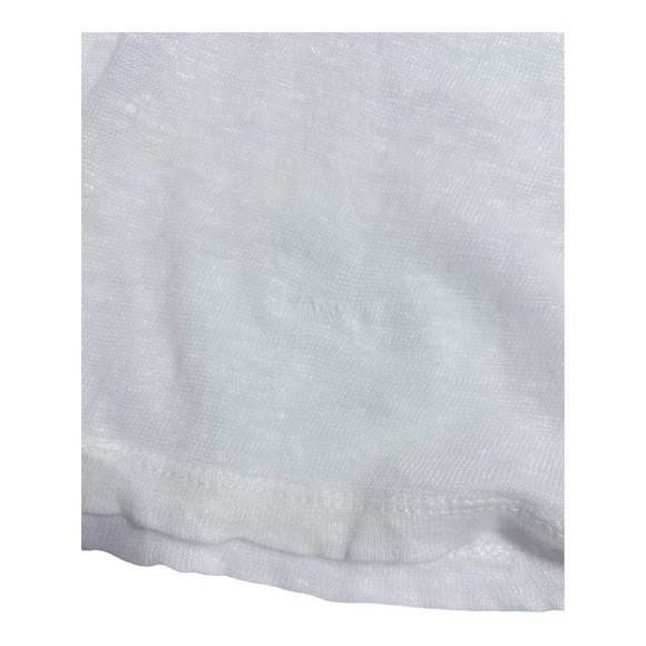 INC Beachwear Linen Beaded White Off Shoulder Top size M - Picture 10 of 11